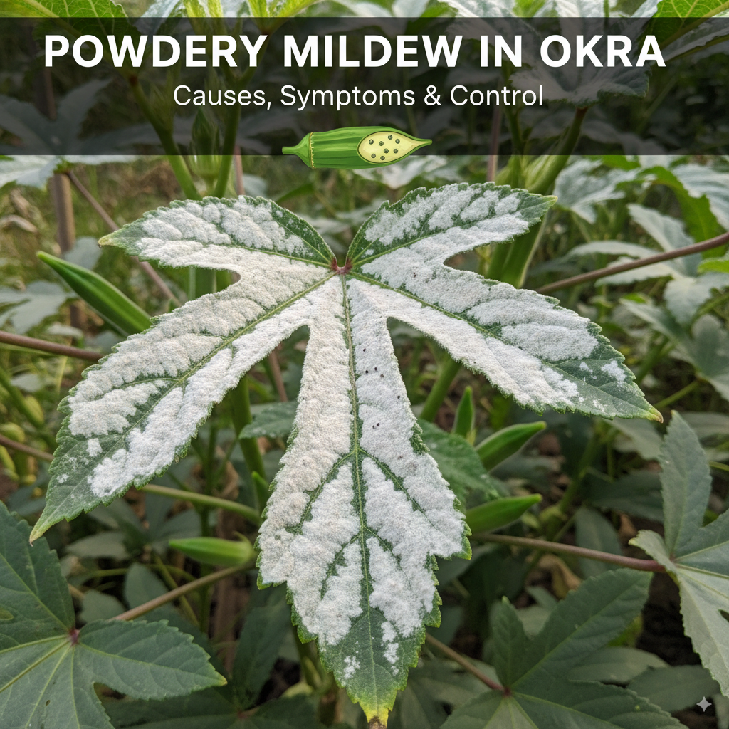 Powdery Mildew in Okra